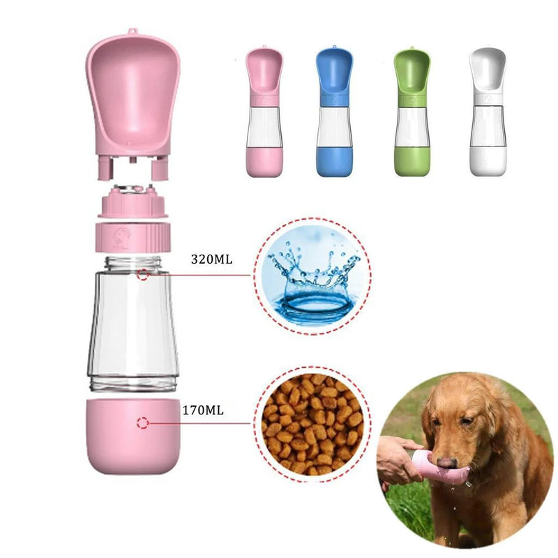 Garrafa Portátil de Água e Ração PETs - Pet Mundi®.