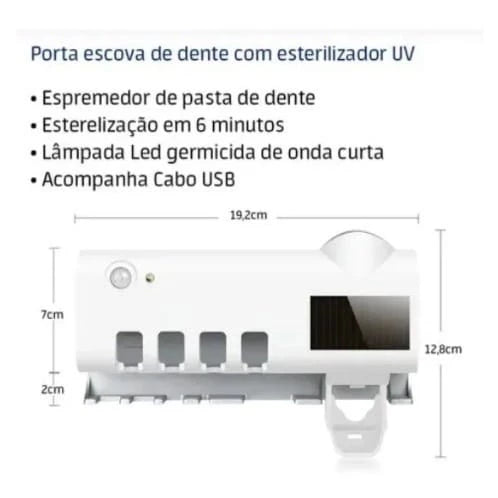 Porta Escova Elétrico Com Aplicador - Monaclean!