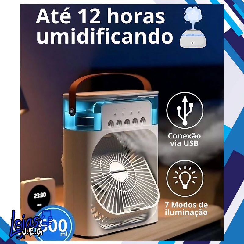 Ventilador e Umidificador de Ar Portátil - ANJOVY®.