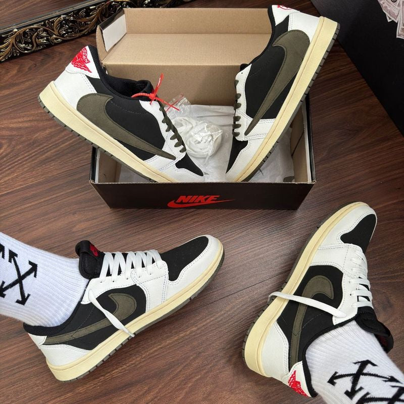 Nike Air Jordan 1 Low / “Travis Scott - Black Oliva”