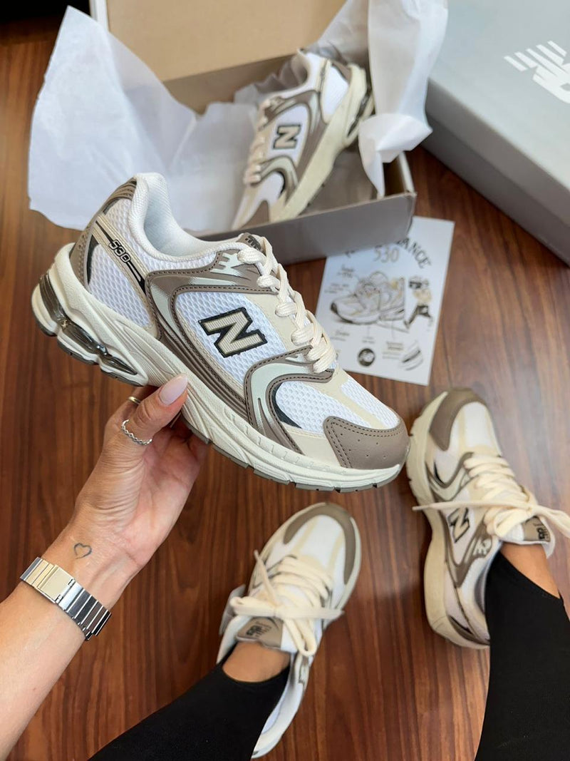 New Balance 530 Turbo - White Brown