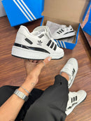 Tênis Adidas Forum Low ADV 84 - Branco e Preto Velcro
