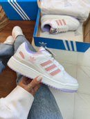 Tênis Adidas Forum Low ADV 84 – Branco e Rosa