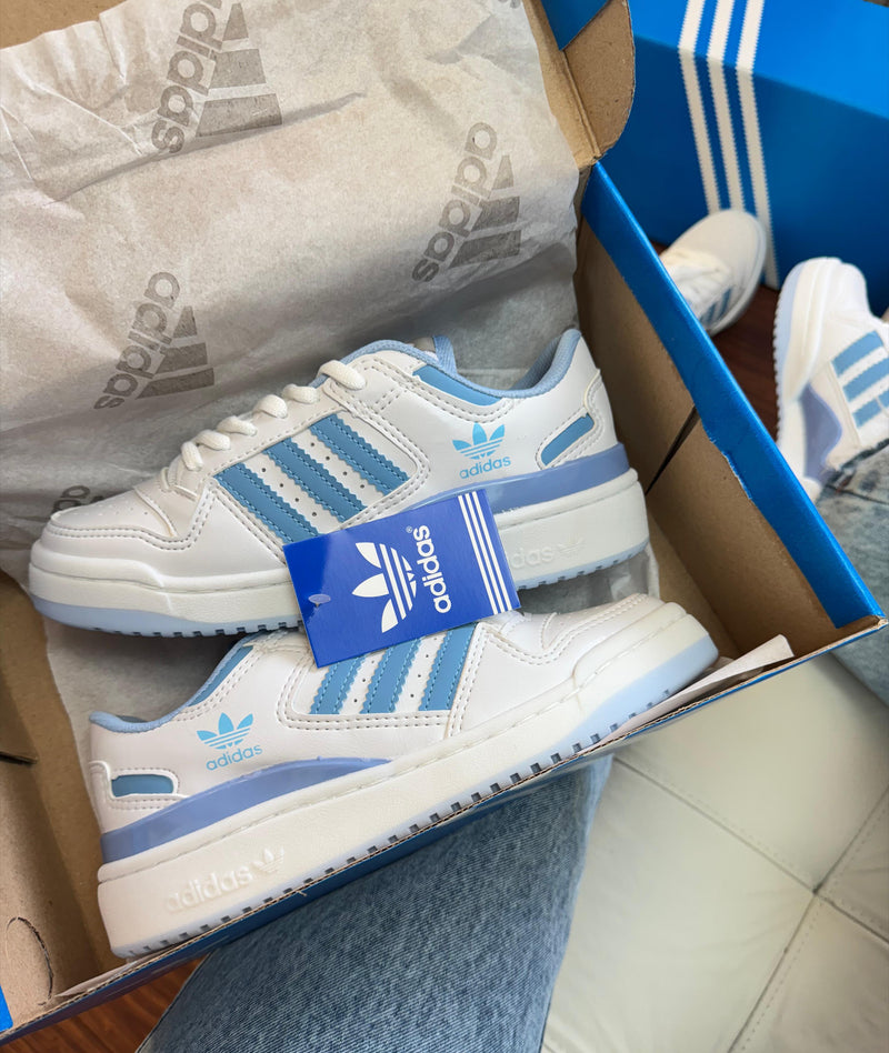 Tênis Adidas Forum Low ADV 84 – Branco e Azul Claro
