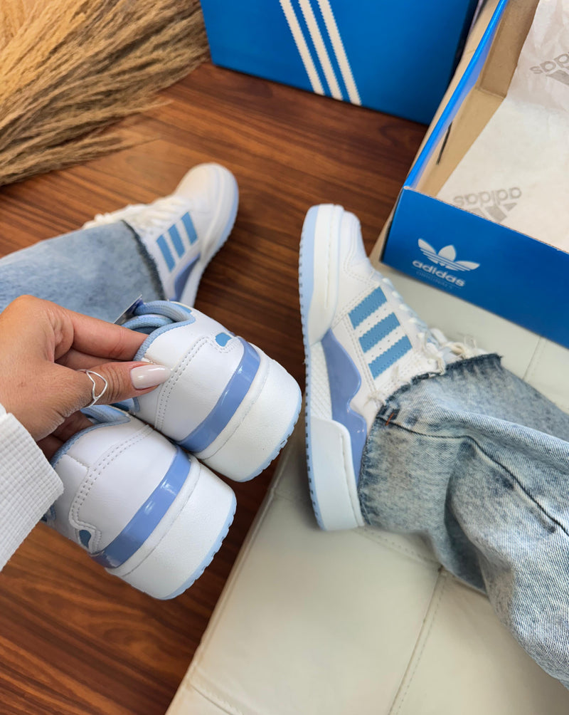 Tênis Adidas Forum Low ADV 84 – Branco e Azul Claro