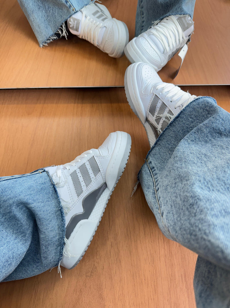 Tênis Adidas Forum Low ADV 84 – Branco e Grafite