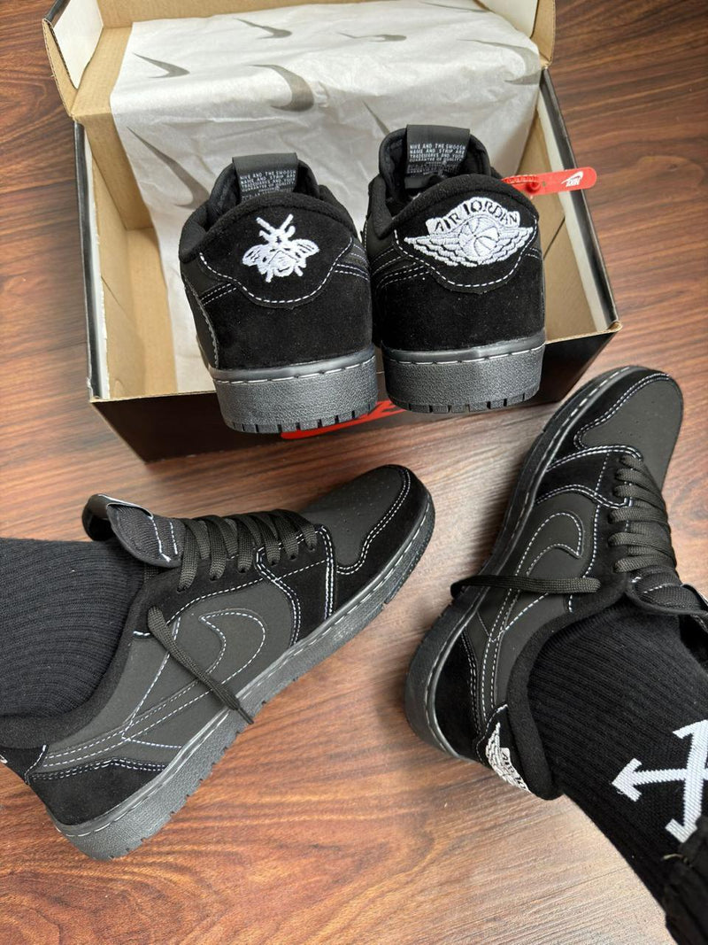 Tênis Nike Air Jordan 1 Low - Travis Scott x BLACK PHANTOM