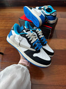 Tênis Nike Air Jordan 1 Low - Travis Scott x Fragment Blue