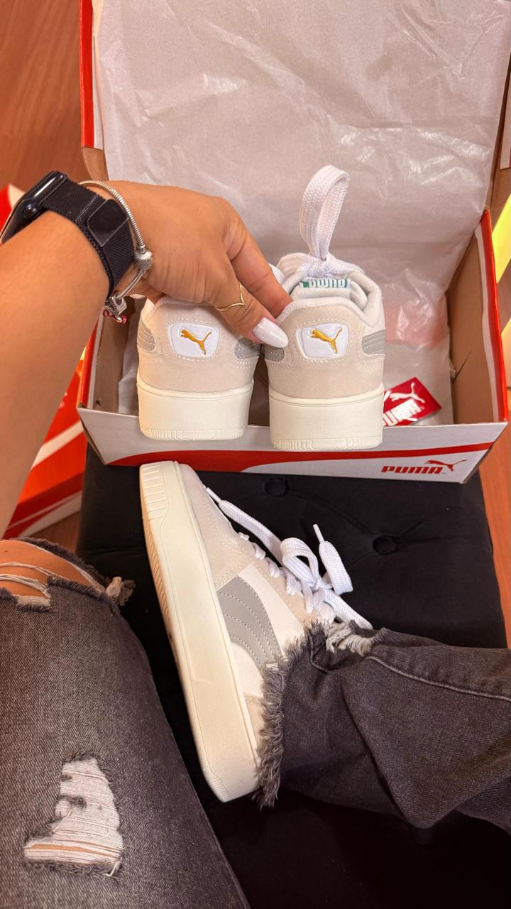 TÊNIS PUMA PALERMO ELEVATA – Branco e Cinza