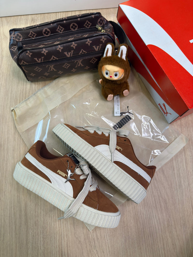 TÊNIS PUMA SUEDE PLATAFORMA – Amêndoa