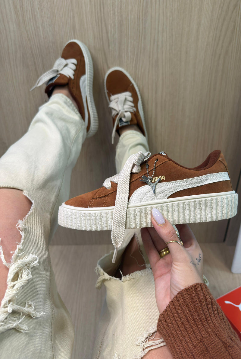 TÊNIS PUMA SUEDE PLATAFORMA – Amêndoa