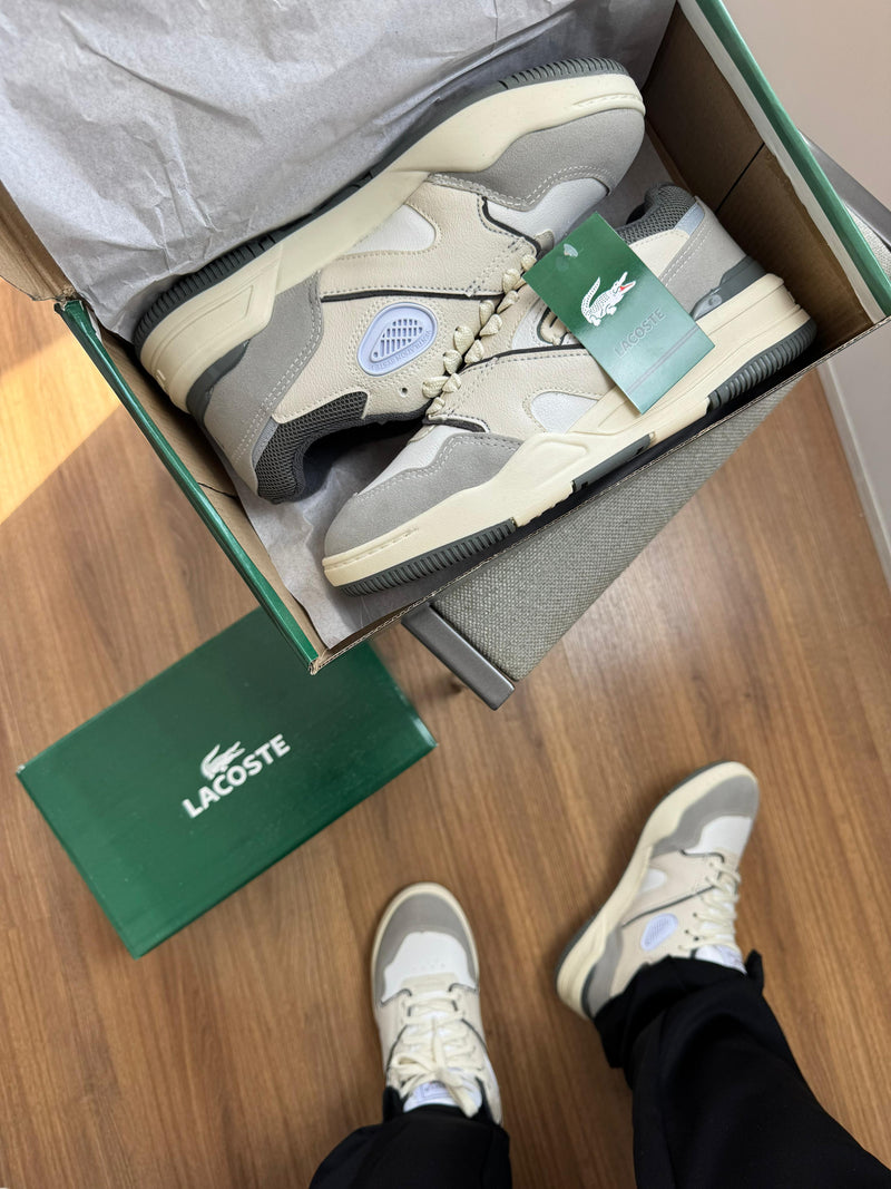TÊNIS LACOSTE Tenning 1933 - Off / Cinza