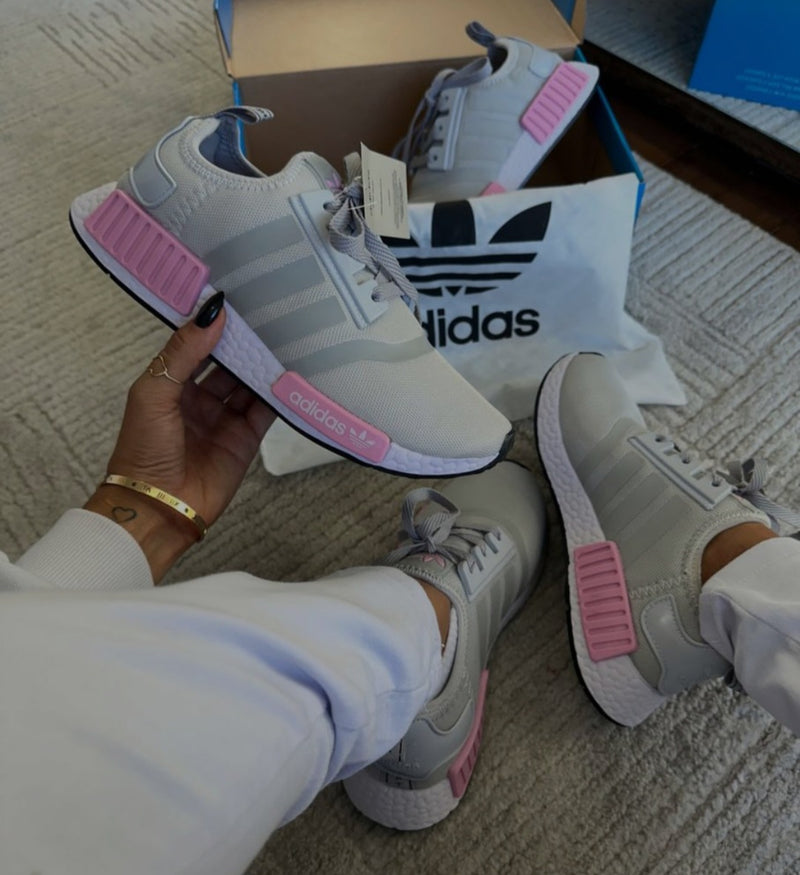 Adidas NMD / Cinza e Rosa Feminino