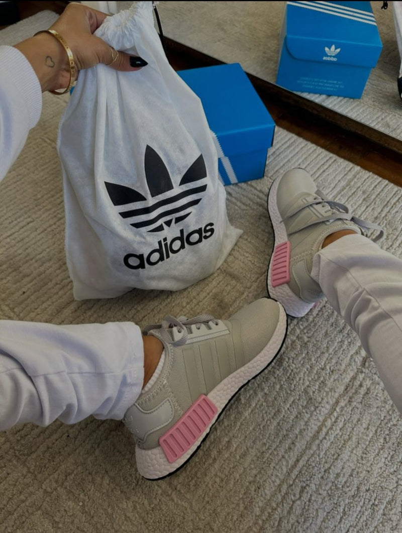 Adidas NMD / Cinza e Rosa Feminino