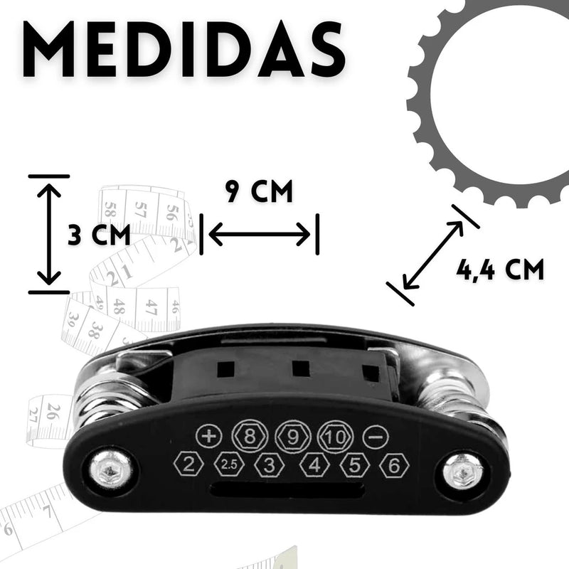 Canivete de Ferramentas para Ciclistas 16 em 1 - A Solução Completa para Ciclistas!