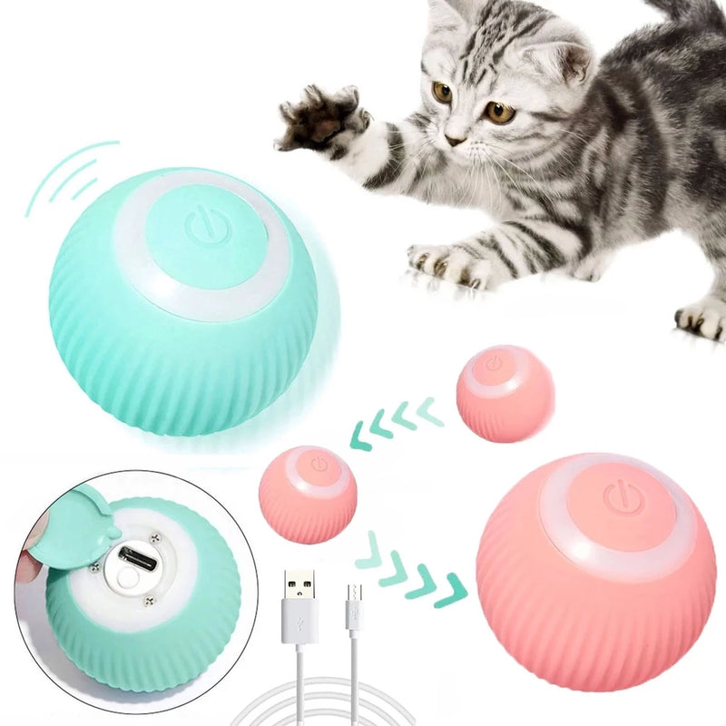 Brinquedo Bola Inteligente para Gatos -  Diversão Interativa e Autônoma para Seus Amigos Felinos!