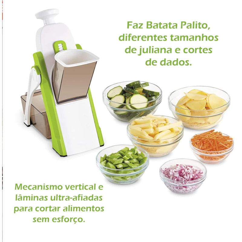 Cortador de Vegetais e Alimentos 5 em 1 - Sua Solução Para Uma Cozinha Mais Prática e Eficiente!