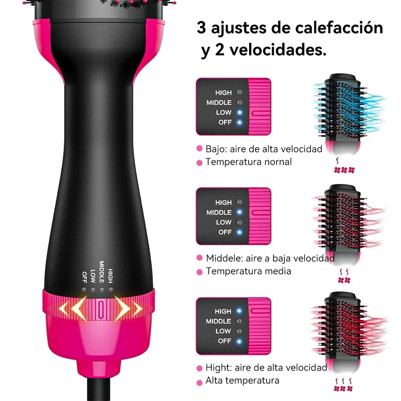 Escova Secadora 3 em 1 Hair Styler® - Secador, Alisador e Cacheador!