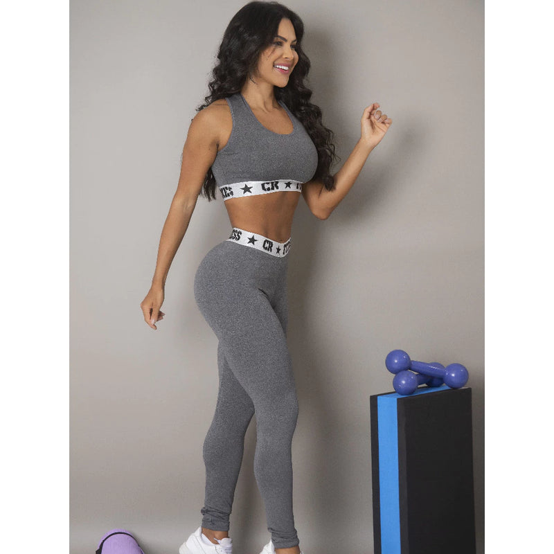 Conjunto Top e Calça Legging - CR SPORTS