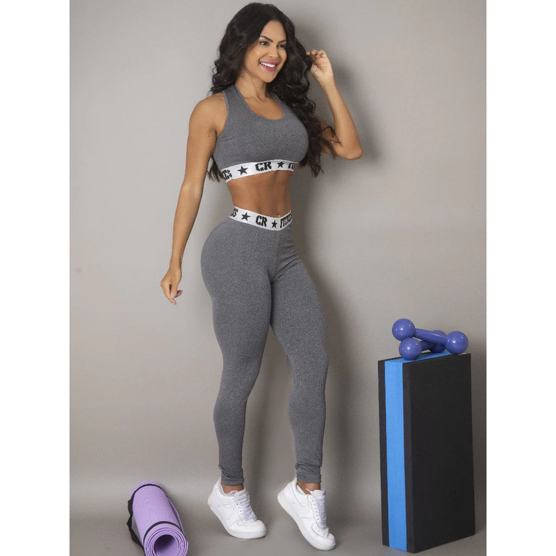 Conjunto Top e Calça Legging - CR SPORTS