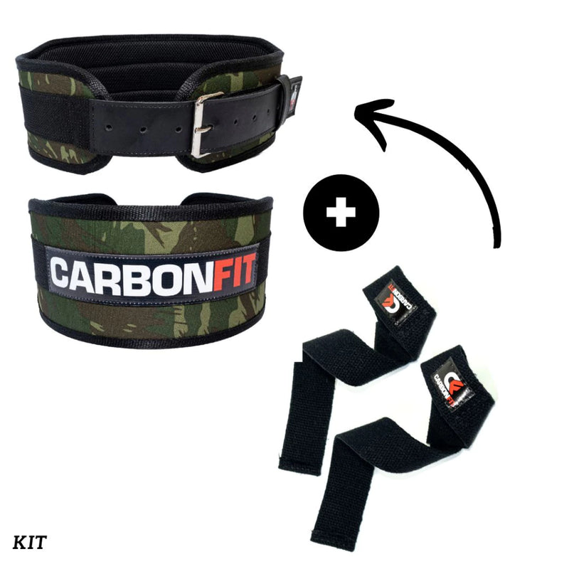 KIT CINTO FIVELA + STRAP CARBONFIT - SUPERE SEUS LIMITES COM CONFORTO E SEGURANÇA!