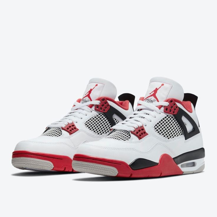 Nike Air Jordan Retro 4 / Branco & Vermelho