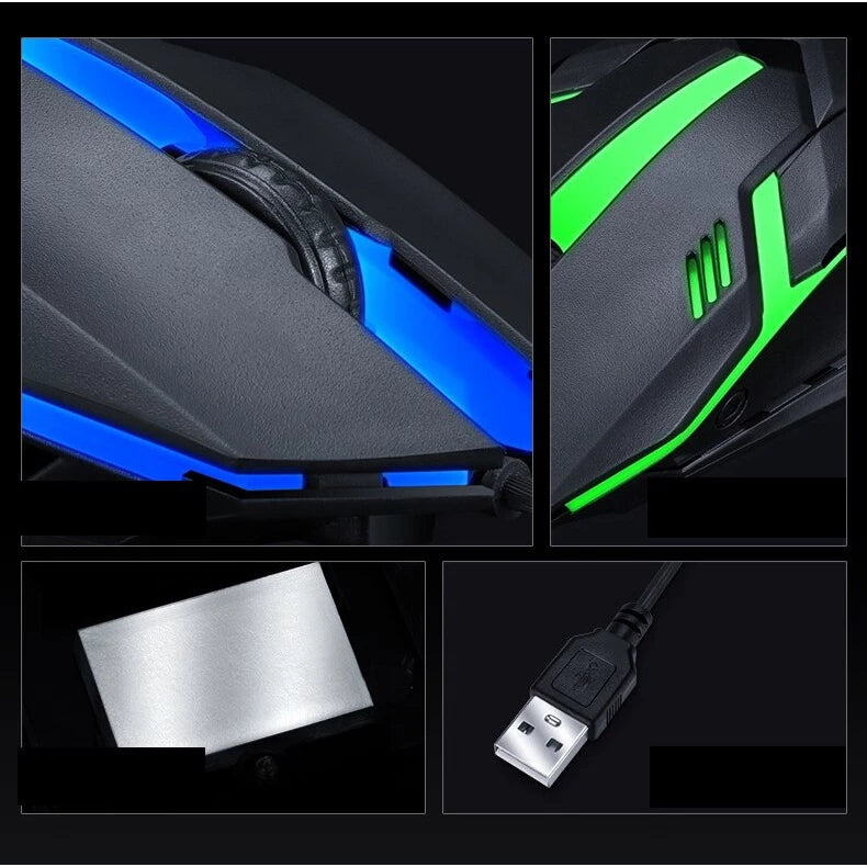 Mouse Gamer HyperPrecision - Usb 3200dpi Led Rgb.