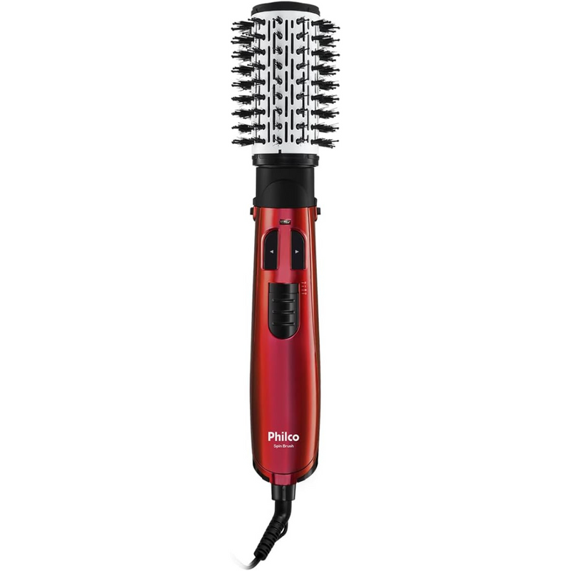 Escova Rotativa Spin Brush 1100W - Seque, modele e hidrate seu cabelo com facilidade.