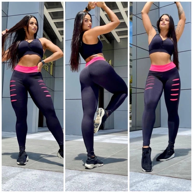 Conjunto Top e Calça Legging Feminino - Upmax / Máximo Desempenho nos Treinos!