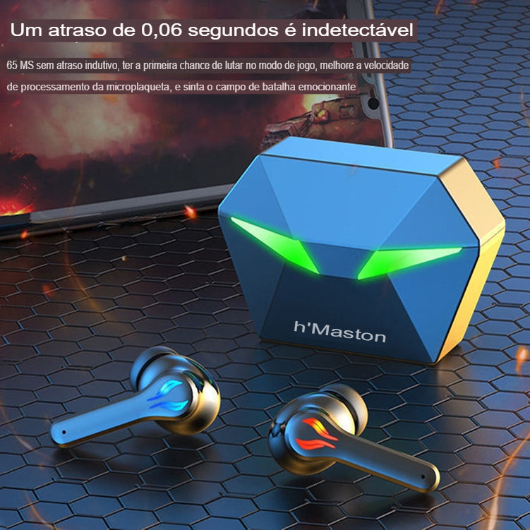 Fone de Ouvido Bluetooth Gamer - H'maston RS-30 / Experiência de Jogo Imersiva e sem Precedentes!