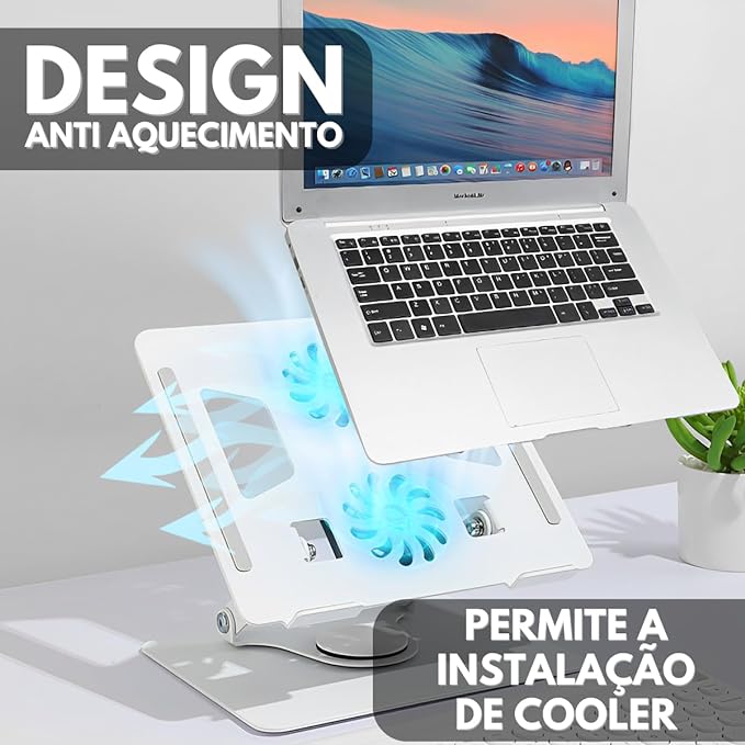 Suporte de Notebook Dobrável e Portátil B-MAX - Torne seu ambiente de trabalho mais ergonômico e eficiente!