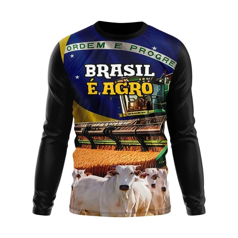 Camisa de Agropecuária Manga Longa com Proteção UV