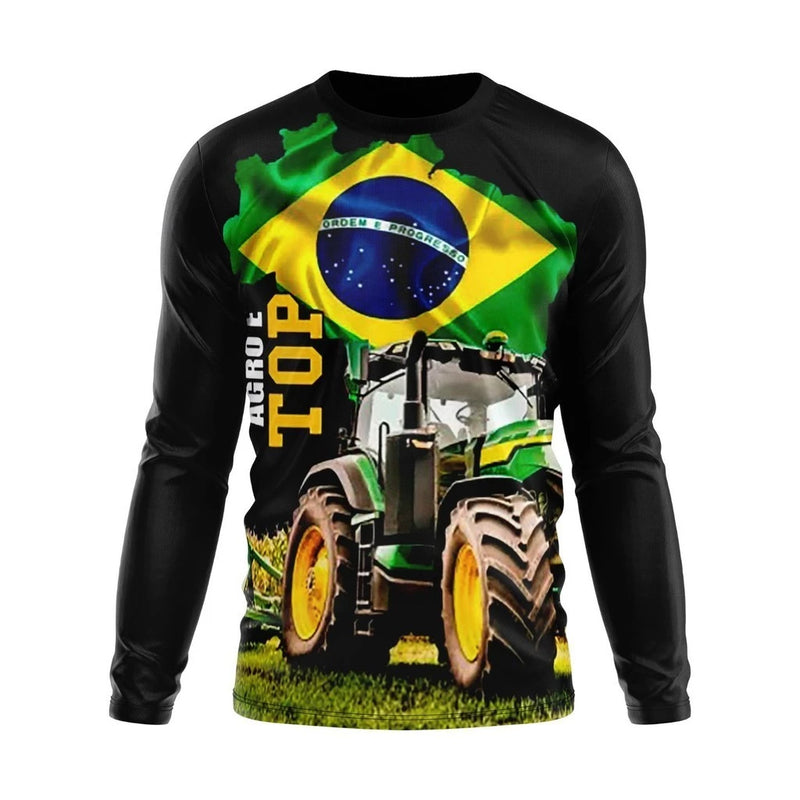 Camisa de Agropecuária Manga Longa com Proteção UV